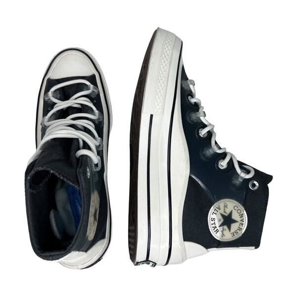 Converse 70 Utility Translucent Overlay High-Top Gray Sneakers Size 8.5 - Picture 2 of 7